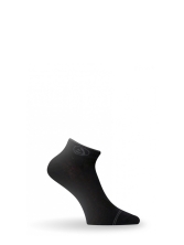 Носки Lasting ACN 908 cotton+polyamide, черный с серыми полосками, размер S , ACN908-S