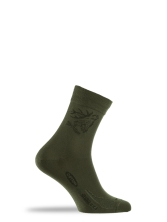 Носки Lasting  CXJ 620, cotton+polyamide, зеленый с рисунком, размер S , CXJ620-S