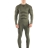 Комплект мужского термобелья Lasting, зеленый - футболка Apol и штаны Ateo S-M, Apol6262SM_Ateo6262SM