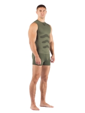 Комплект мужского термобелья Lasting, зеленый - футболка Achile и шорты Adam L-Xl, Achile6262LXL_ADAM6262LXL