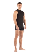 Комплект мужского термобелья Lasting, черный - футболка Achile и шорты Adam L-XL, Achile9090LXL_ADAM9090LXL