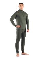 Комплект мужского термобелья Lasting, зеленый - футболка WIRY и штаны WICY, M