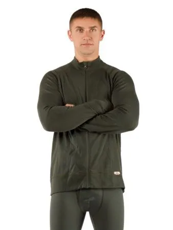 Футболка  мужская OLE/ дл. рукав/ шерсть 260/ зеленый