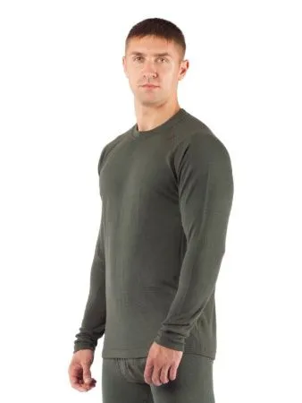 Футболка  мужская Rosta/ дл. рукав/ шерсть 220/ зеленый