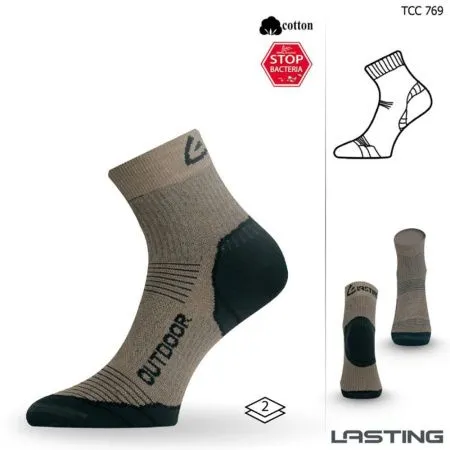 Носки Lasting TCC 769, cotton+polypropylene, бежевый