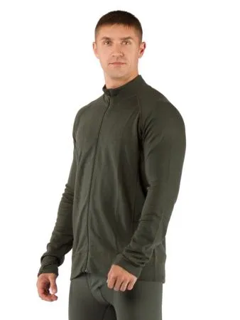 Футболка  мужская OLE/ дл. рукав/ шерсть 260/ зеленый