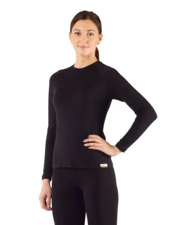 Футболка  женская Atila/ дл. рукав/ шерсть 160/ черный