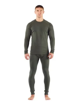 Комплект мужского термобелья Lasting, зеленый - футболка Rosta и штаны Rex