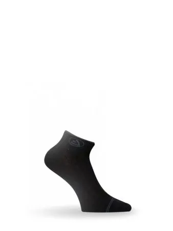 Носки Lasting ACN 908 cotton+polyamide, черный с серыми полосками