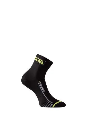 Носки Lasting BS30 906, microfiber+nylon, черный с зеленой полоской