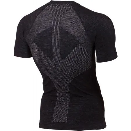 Футболка  мужская WABEL/ кор.рукав/ Шерсть 120/ черная