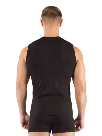 Майка  мужская Achile/ кор. рукав/ синтетика/ черный