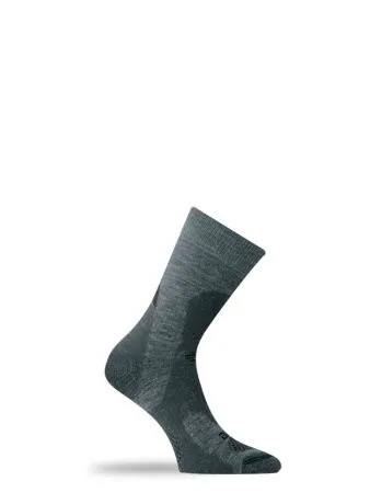 Носки Lasting TRP 889, wool+polyamide, серый с темными вставками