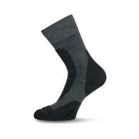 Носки Lasting TKN 816, polypropylene+nylon, темно-серый с черной вставкой