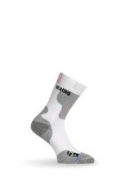 Носки Lasting ILB 001, coolmax+nylon, белый с серыми вставками