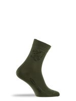 Носки Lasting  CXJ 620, cotton+polyamide, зеленый с рисунком