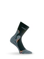 Носки Lasting TWW 900, microfiber+polypropylene, черный с серой вставкой