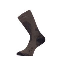 Зимние треккинговые носки Lasting TKS 689 Merino Wool, коричневый с темно-коричневой вставкой