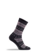 Носки Lasting TWP 686, wool+polypropylene, черный с серым рисунком