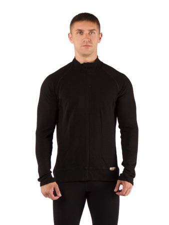 Футболка  мужская OLE/ дл. рукав/ шерсть 260/ черный