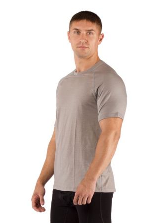 Футболка  мужская Quido/ кор. рукав/ шерсть 160/ серый