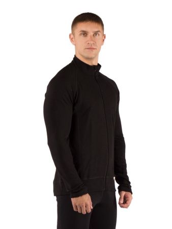 Футболка  мужская OLE/ дл. рукав/ шерсть 260/ черный