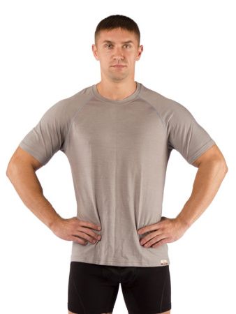 Футболка  мужская Quido/ кор. рукав/ шерсть 160/ серый