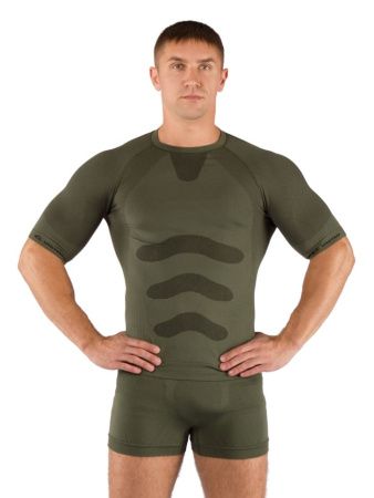 Футболка мужская Abel/ кор. рукав/ синтетика/ зеленый