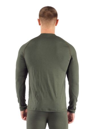 Футболка  мужская Atar/ дл. рукав/ шерсть 160/ зеленый