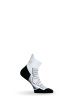 Носки Lasting RPC 098, microfiber+polypropylene, белый с черной подошвой и серой полоской