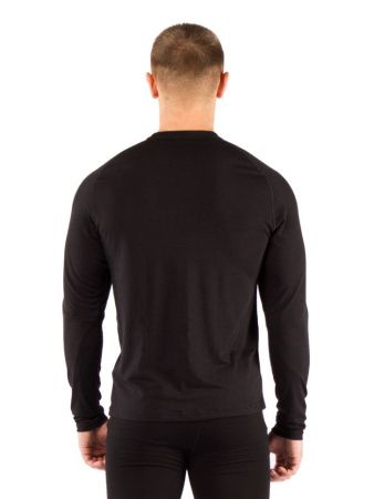 Футболка  мужская Atar/ дл. рукав/ шерсть 160/ черный