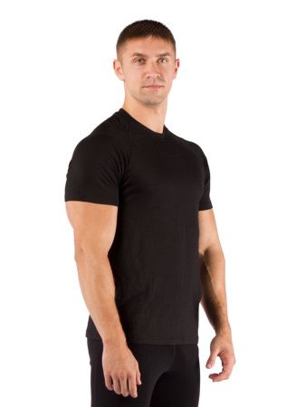 Футболка  мужская Quido/ кор. рукав/ шерсть 160/ черный