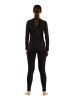 Комплект женского термобелья Lasting, черный - футболка Vali и штаны Vins