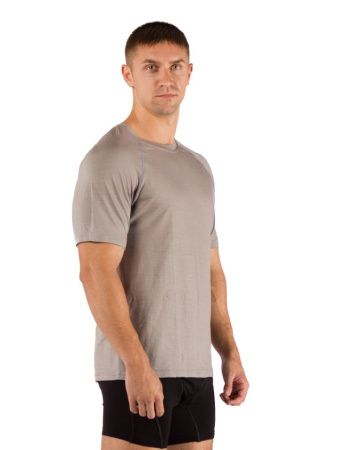 Футболка  мужская Quido/ кор. рукав/ шерсть 160/ серый