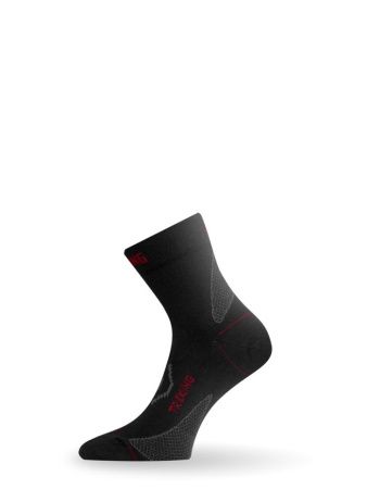 Носки Lasting TNW 983, wool+nylon, черный с серыми вставками Носки Lasting TNW 983, wool+nylon, черный с серыми вставками