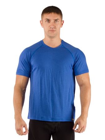 Футболка  мужская Quido/ кор. рукав/ шерсть 160/ синий