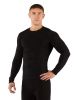 Футболка мужская Vivek / дл. рукав / комбинир 290/  черный Футболка мужская Vivek / дл. рукав / комбинир 290/  черный