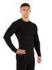 Футболка мужская Vivek / дл. рукав / комбинир 290/  черный Футболка мужская Vivek / дл. рукав / комбинир 290/  черный