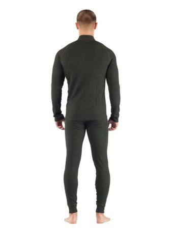 Комплект мужского термобелья Lasting, зеленый - футболка SWU и штаны JWP