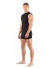Комплект мужского термобелья Lasting, черный - футболка Achile и шорты Adam