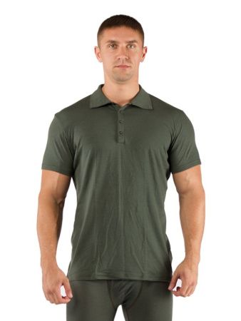 Футболка  мужская DINGO/ кор. рукав/ шерсть 160/ зеленый