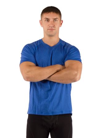 Футболка  мужская Quido/ кор. рукав/ шерсть 160/ синий