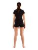 Комплект женского термобелья Lasting, черный - футболка ATEA и шорты BOBINA