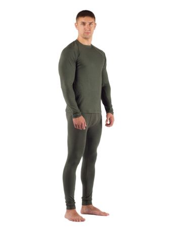 Комплект мужского термобелья Lasting, зеленый - футболка Atar и штаны Atok