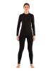Комплект женского термобелья Lasting, черный - футболка Vali и штаны Vins