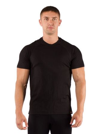 Футболка  мужская Quido/ кор. рукав/ шерсть 160/ черный