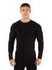 Футболка мужская Vivek / дл. рукав / комбинир 290/  черный Футболка мужская Vivek / дл. рукав / комбинир 290/  черный