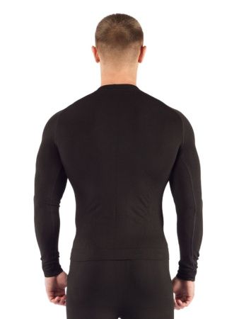 Футболка мужская Apol/ дл. рукав/ синтетика/ черный