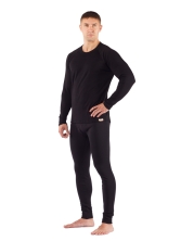 Комплект мужского термобелья Lasting, черный - футболка Rosta и штаны Rex, S