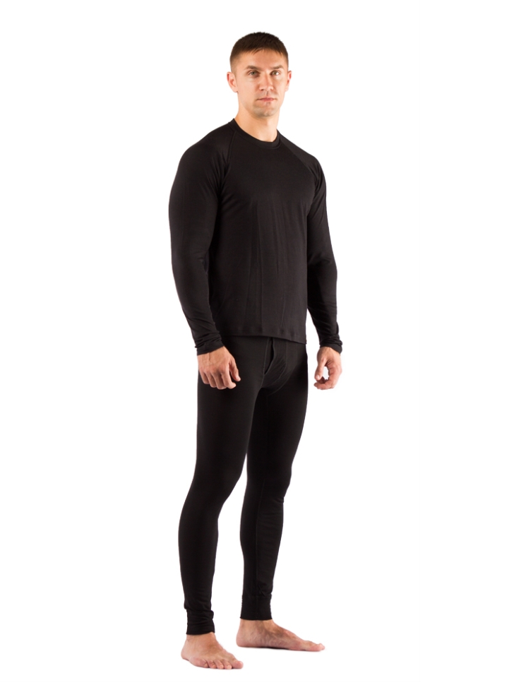 Комплект мужского термобелья Lasting, черный - футболка Atar и штаны Atok, S